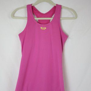 Roxy Tank Fuchsia Athletic Racer Back Tank Top Size Small Tee Womens